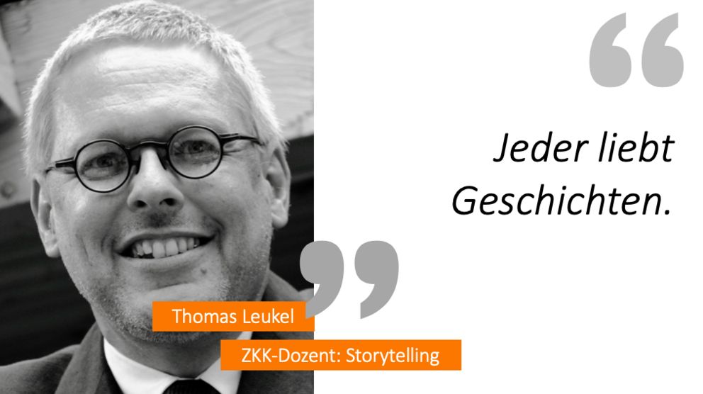 Thomas Leukel sagt: "Jeder liebt Geschichten."