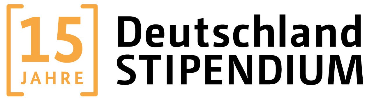 Logo Deutschlandstipendium 15 Jubil&auml;um
