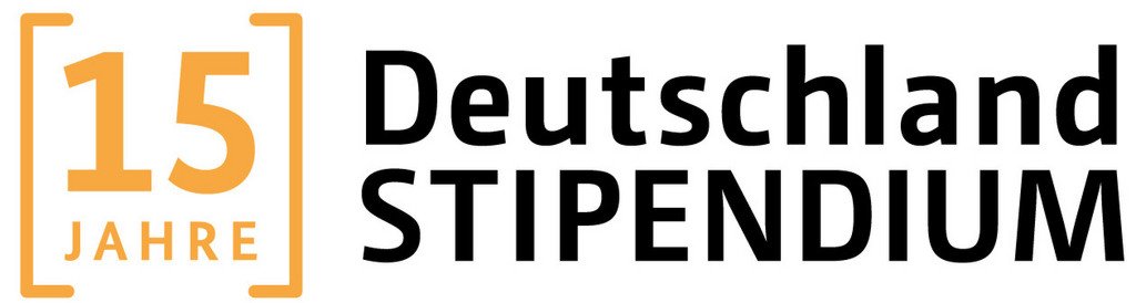 Logo Deutschlandstipendium 15 Jubil&auml;um