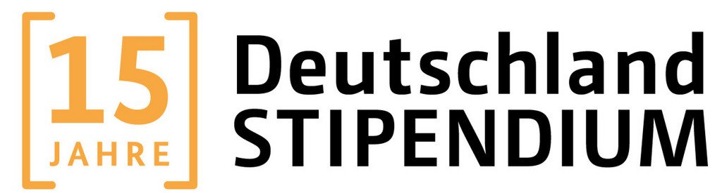 Logo Deutschlandstipendium 15 Jubil&auml;um