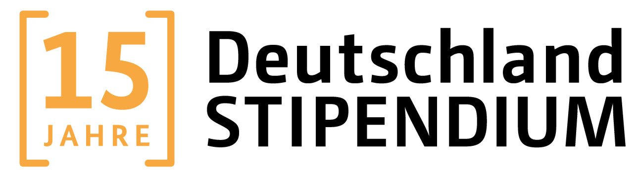 Logo Deutschlandstipendium 15 Jubil&auml;um