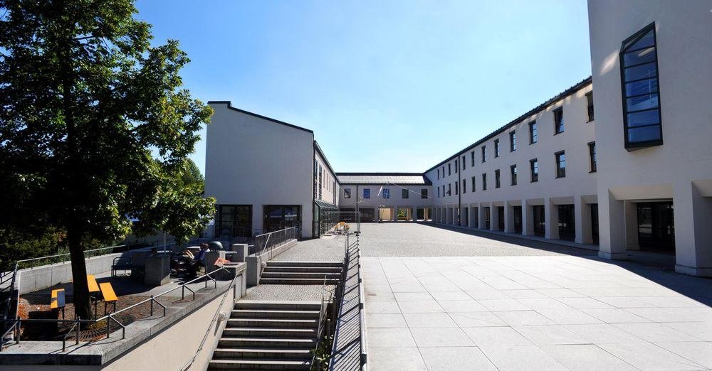 Forecourt of the cafeteria of the University of Passau