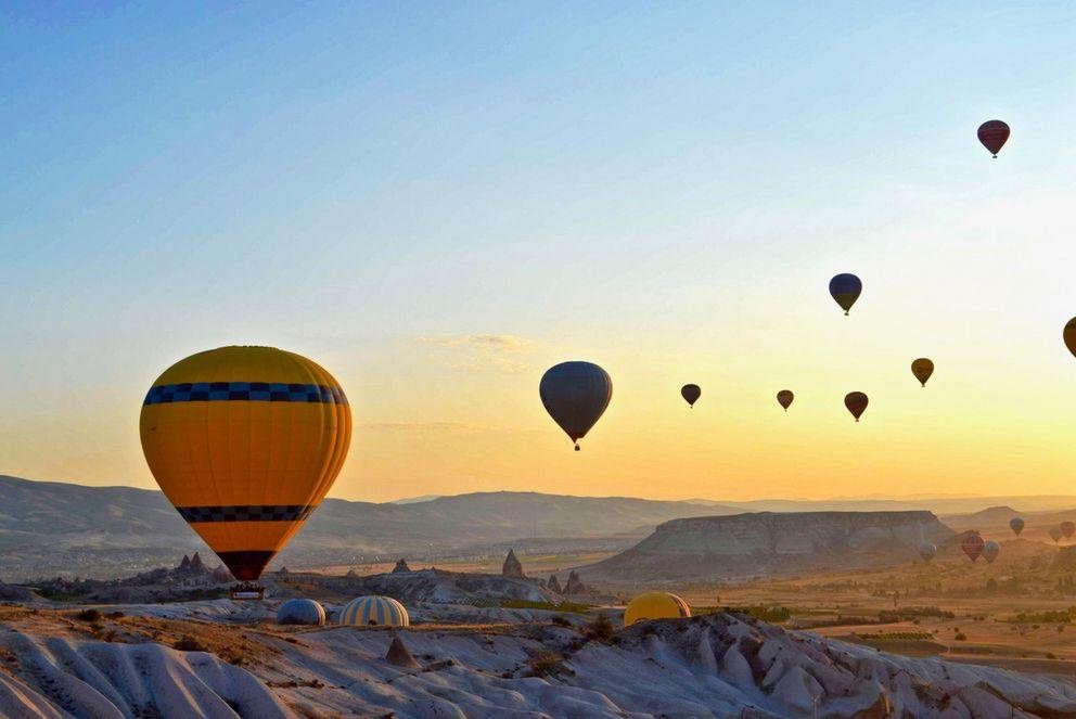 Aufsteigende Ballons