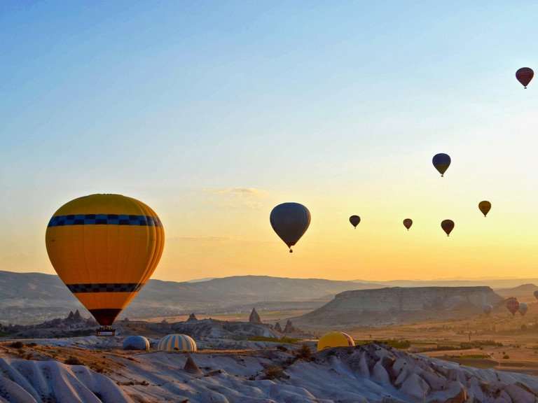 Aufsteigende Ballons