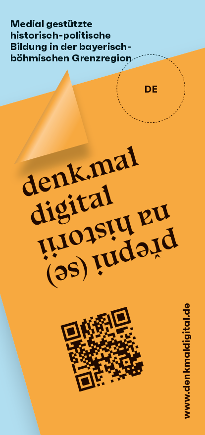 Medial-gest&uuml;tzte historisch-politische Bildung in der bayerisch-b&ouml;hmischen Grenzregion. denk.mal digital. Klicken Sie auf das Bild, um den Flyer als PDF-Dokument zu &ouml;ffnen.