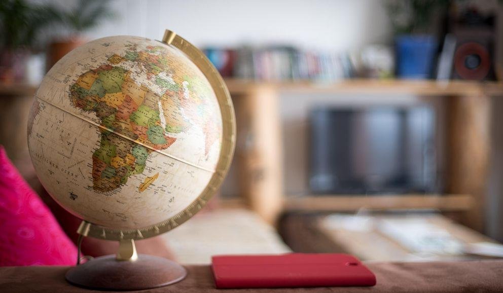 A globe in a student flat