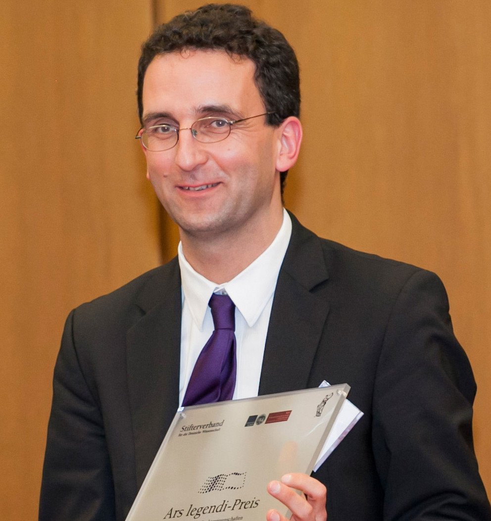 Urs Kramer bei der Preisverleihung an der Universit&auml;t zu K&ouml;ln