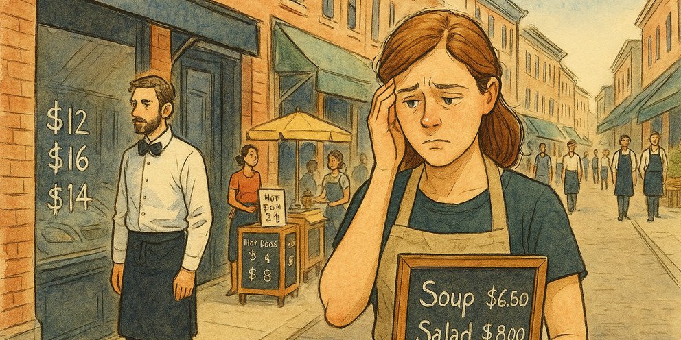 Inertia in economic decisions: people often fail to strategically anticipate the prices set by others. Illustration created with the help of ChatGPT