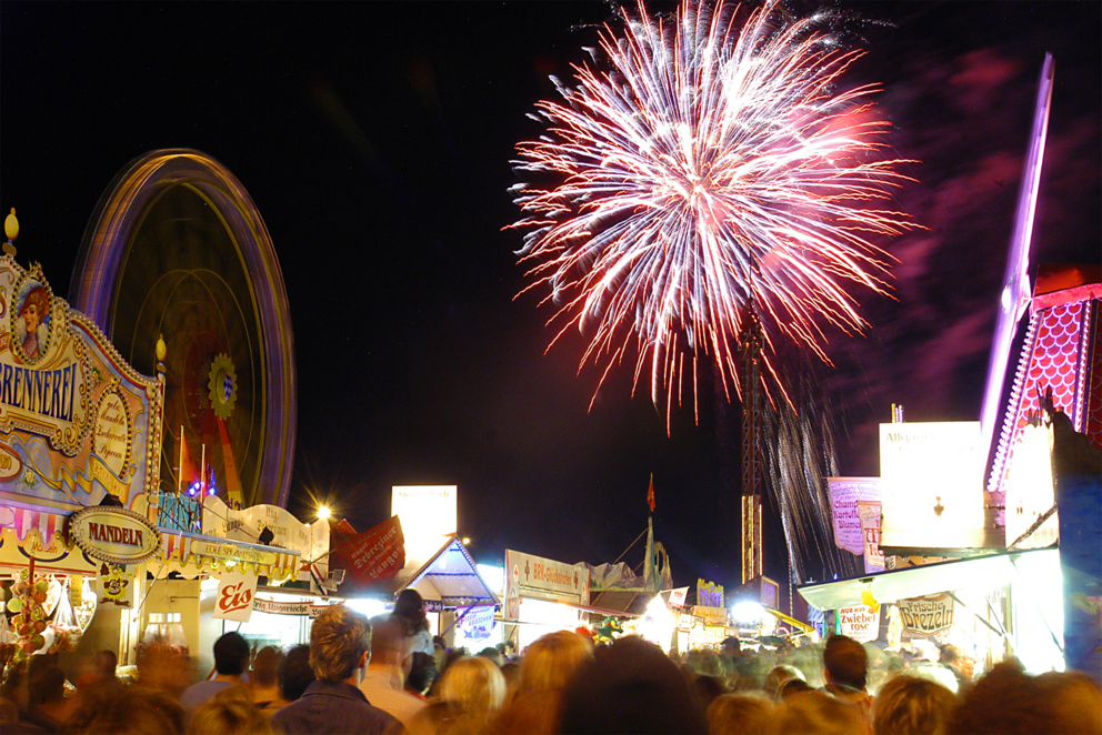 Feuerwerk auf der Passauer Dult