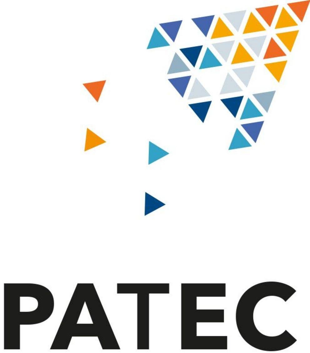 Patec Logo mit Schriftzug "Passau the Entrepreneurial Campus"
