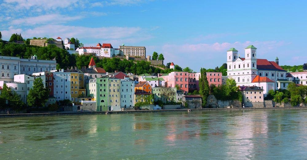 View of Passau from a pedestrian bridge