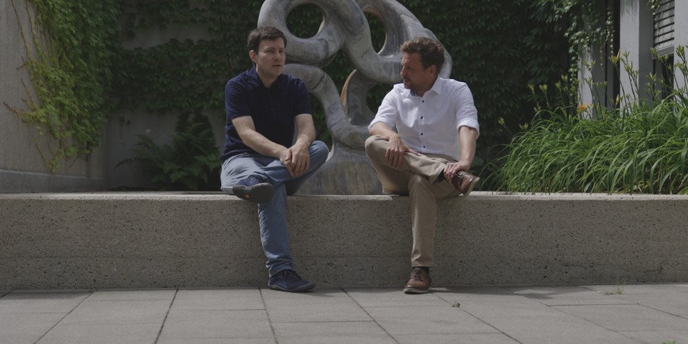 Prof. Dr. Johann-Mattis List und Dr. Christian Bentz