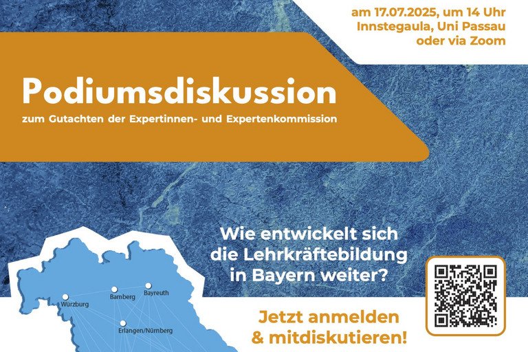 Plakat zur Podiumsdiskussion