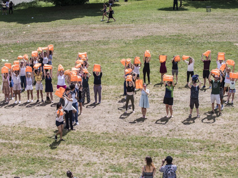 Flashmob auf der Innwiese
