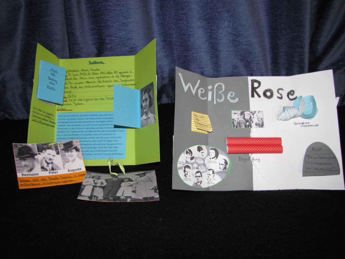 Lapbook Wei&szlig;e Rose