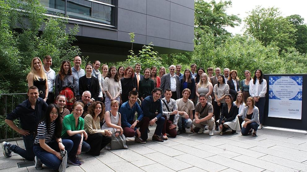 The participants of the Quebec Day at the University of Passau. Credit: Céline Mertesz, Lichtgestalten