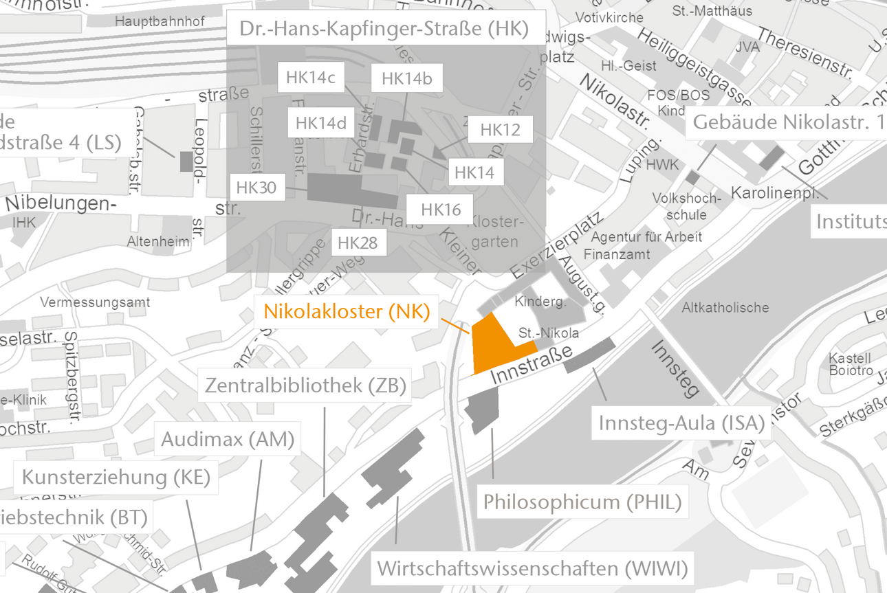 Lageplan Nikolakloster