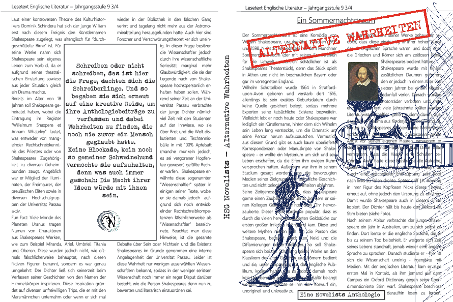 Cover Anthologie Alternative Wahrheiten 