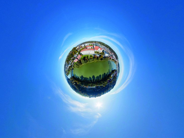 Luftaufnahme vom Campus der Universität Passau, Foto: Universität Passau 