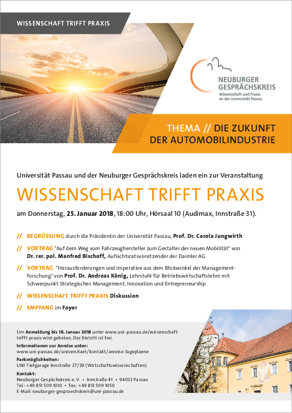 Einladung Wissenschaft trifft Praxis 2018