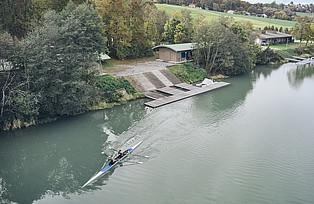 Ruderboot am Inn