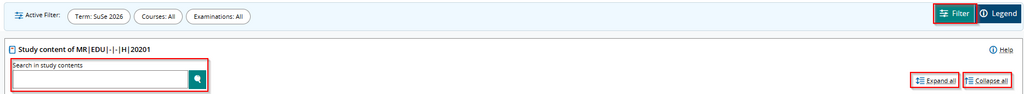 Icon for filter and search box