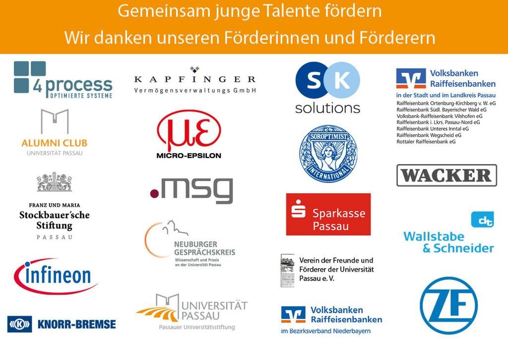 Förderinnen und Förderer des Deutschlandstipendiums 2020/2021