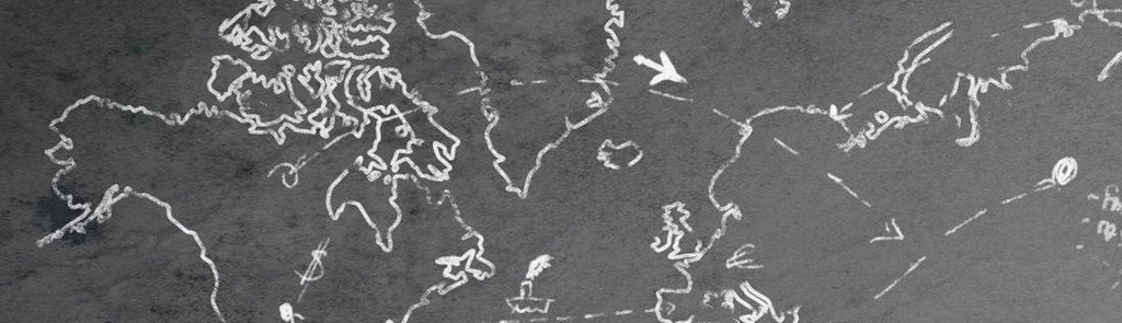 Weltkarte als Tafelbild (Symbolbild)