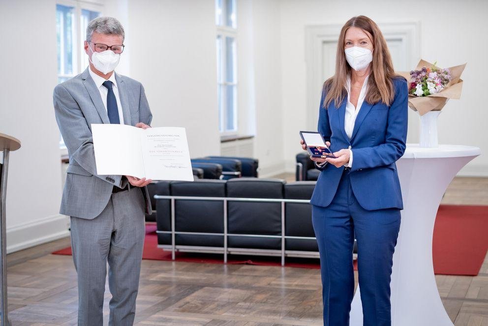 Wissenschaftsminister Bernd Sibler und Frau Prof. Dr. Barbara Zehnpfennig