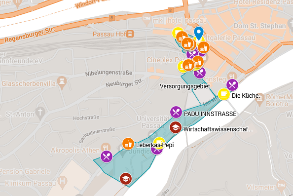 Karte Verpflegung