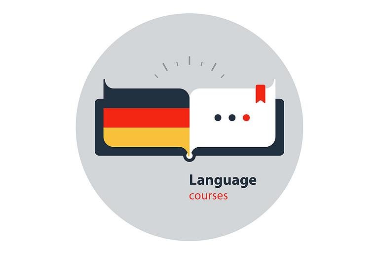 Buch mit deutscher Flagge