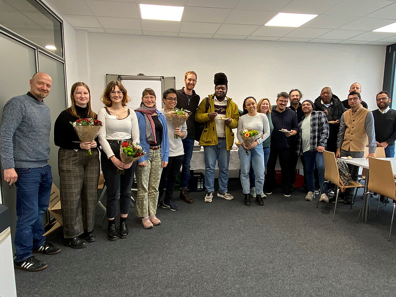 Die Teilnehmenden des Workshops an der Universität Passau; Foto: Wolfram Schaffar 
