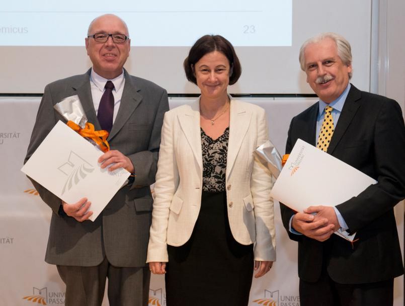 Prof. Dr. Hans Ziegler, Prof. Dr. Ursula Reutner, Prof. Dr. Ernst Struck (v.l.)