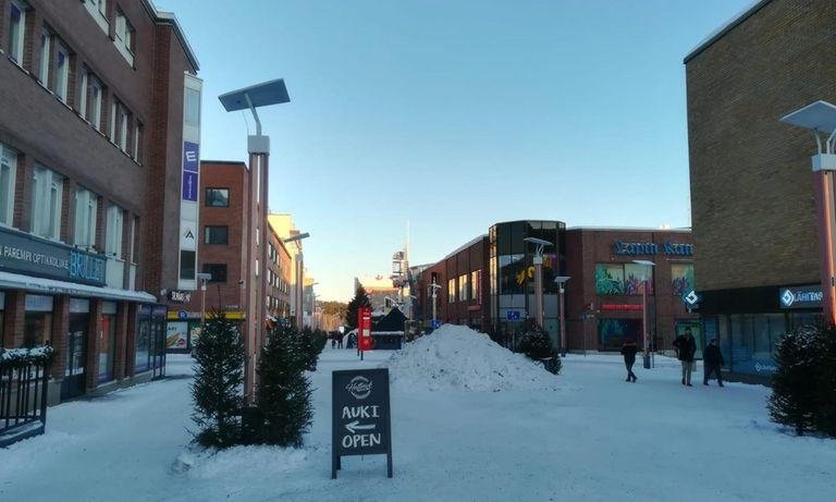 Öffentlicher Einkaufsplatz in Finnland
