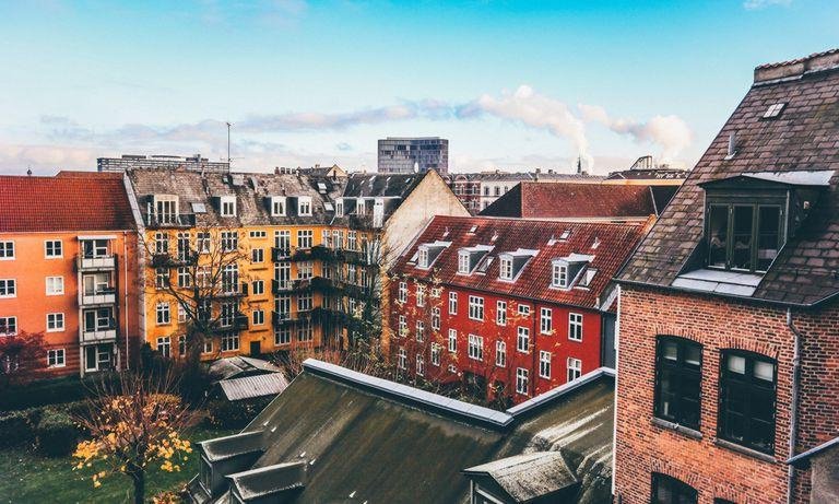 Bunte Wohnhäuser in Kopenhagen