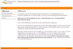 Online application for studying abroad