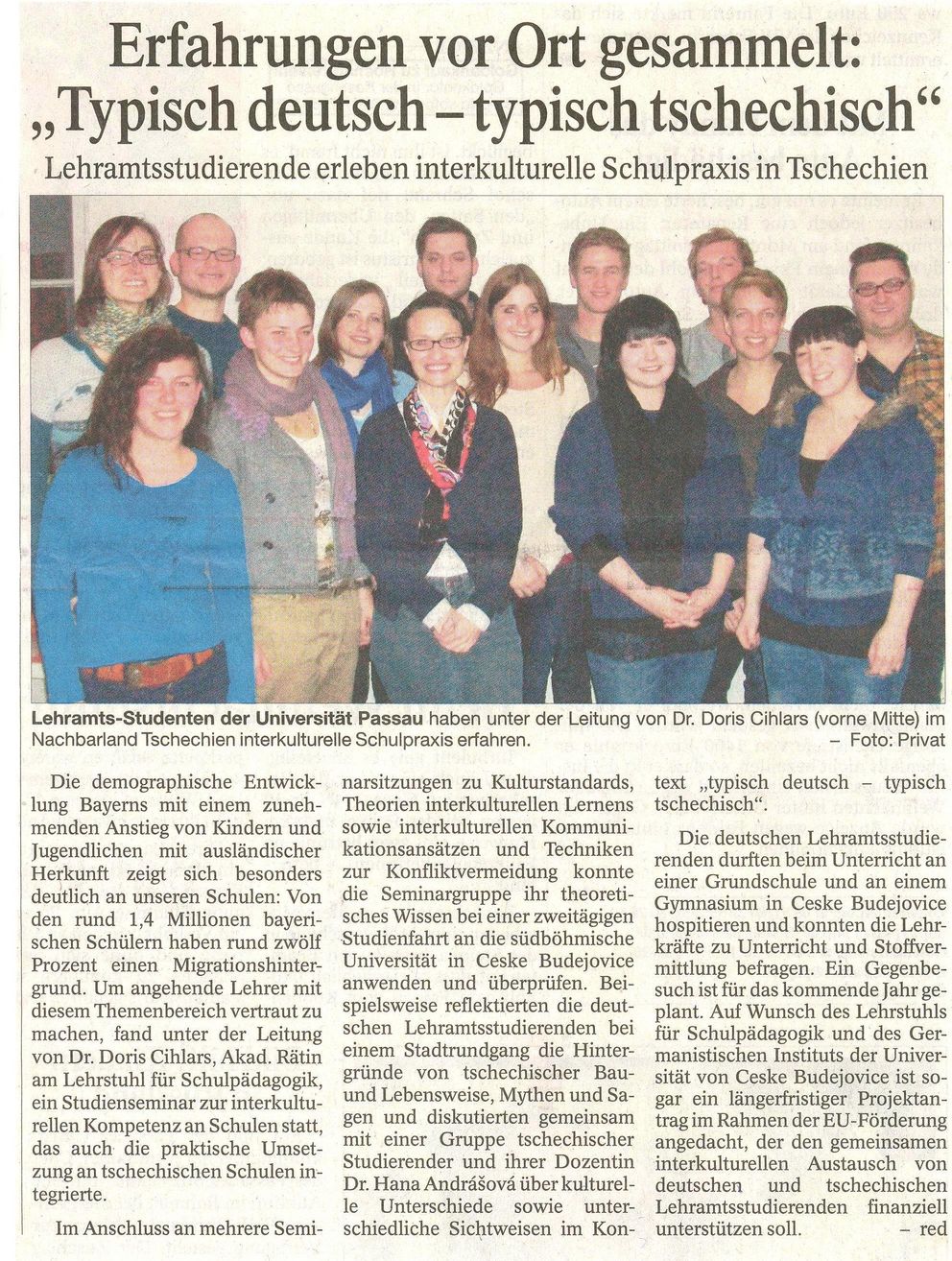 Scholarship recipients and sponsors of the Deutschlandstipendium national scholarship fund (for academic year 2011)