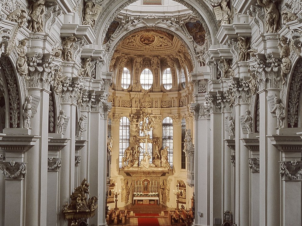 The nave of the cathedral