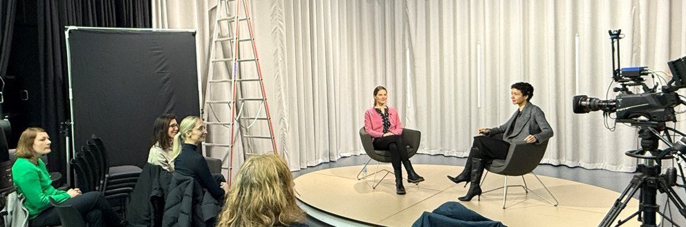 Medientraining im Medienzentrum mit Katrina Jordan