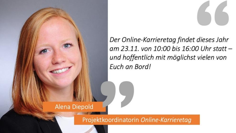 Online-Karrieretag: am 23.11. von 10:00 bis 16:00 Uhr
