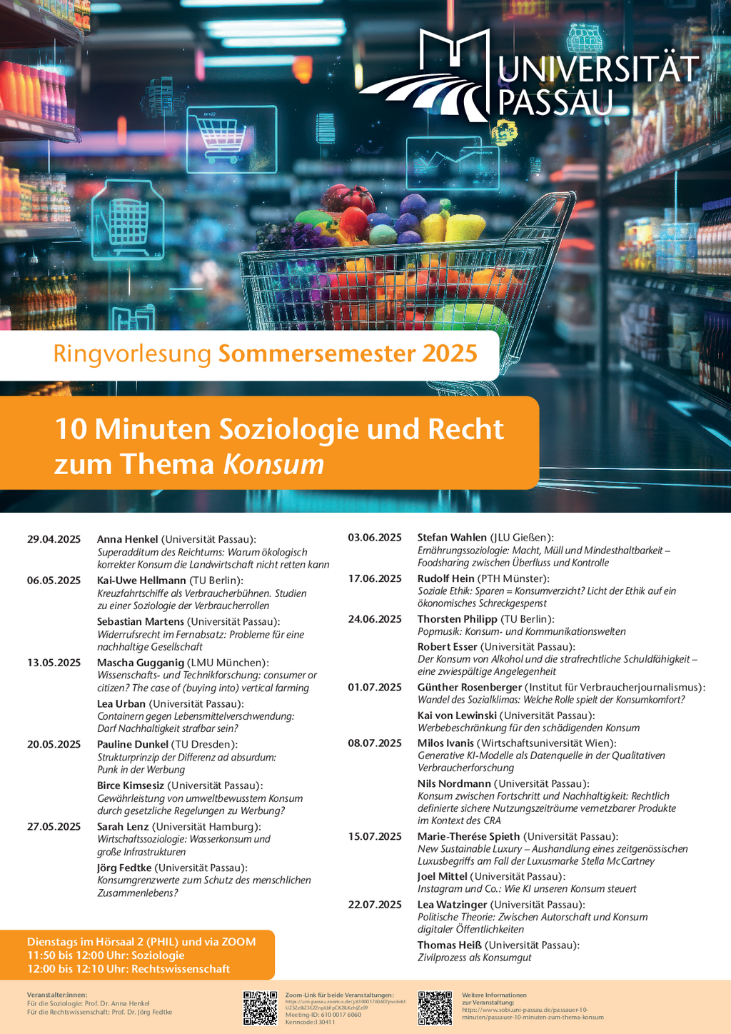 Plakat der Ringvorlesung