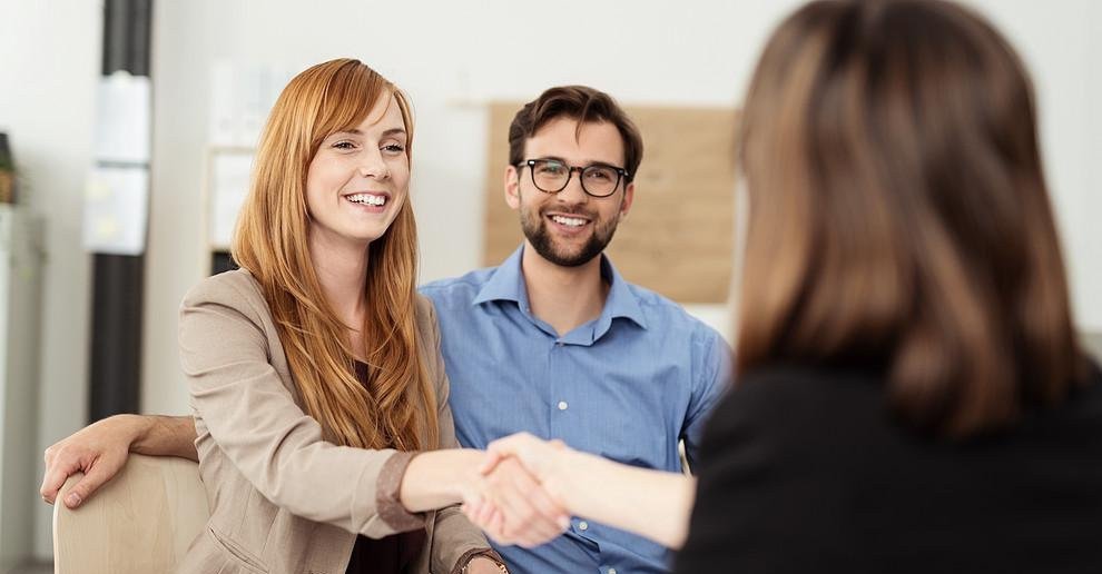 Begrüßung im Beratungsgespräch