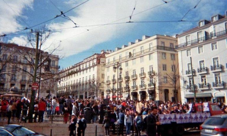 Öffentlicher Platz in Lissabon