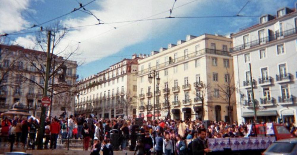 Öffentlicher Platz in Lissabon