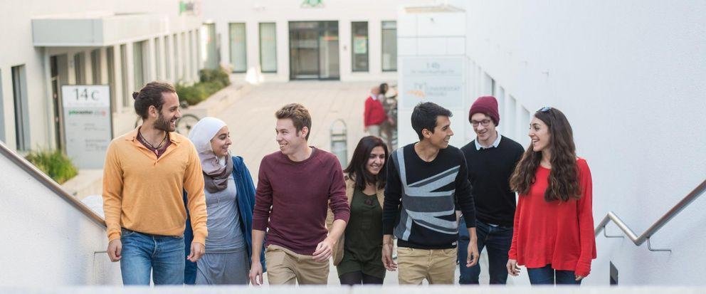 Photo featuring international students