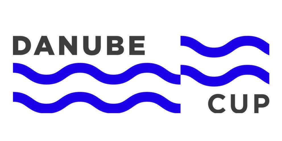 Logo Danube Cup mit blauen Wellen