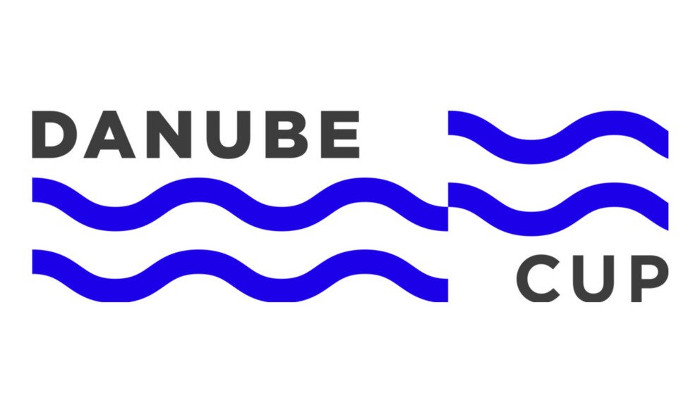Logo Danube Cup mit blauen Wellen