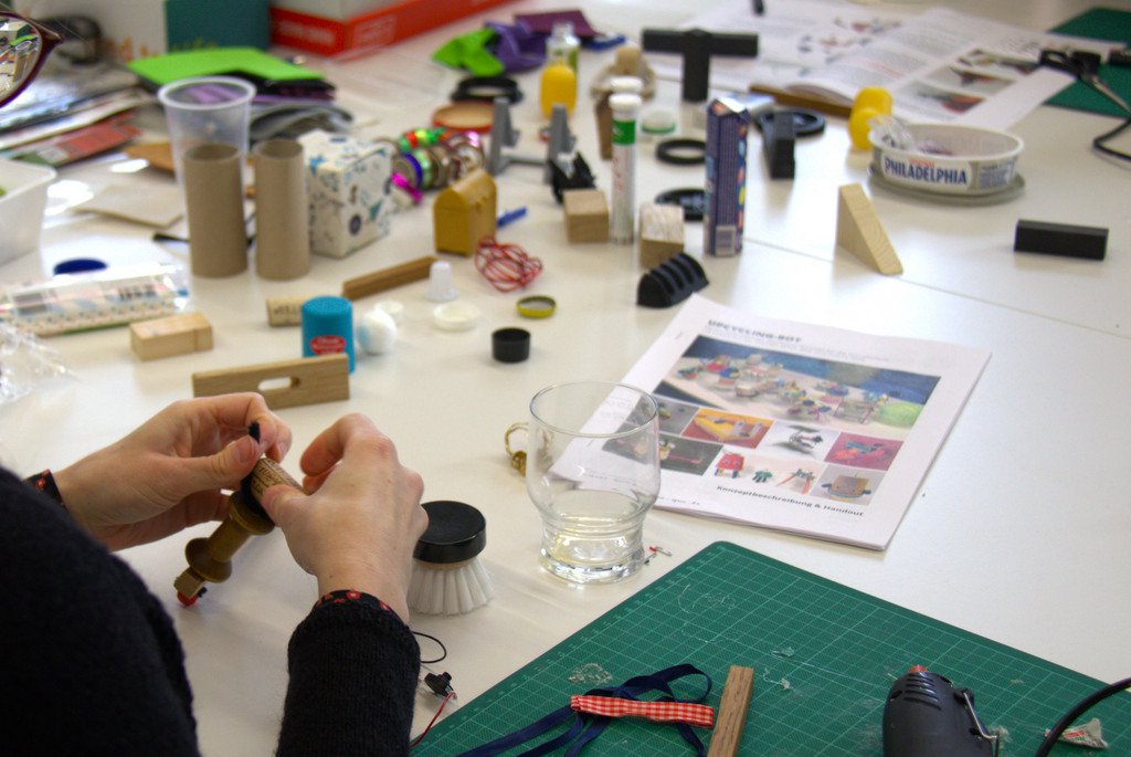 Hands-On beim Upcycling Workshop 