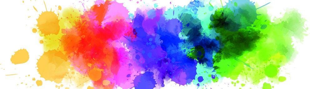 Bunte Farbkleckse