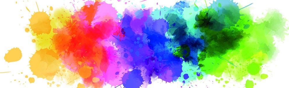 Bunte Farbkleckse